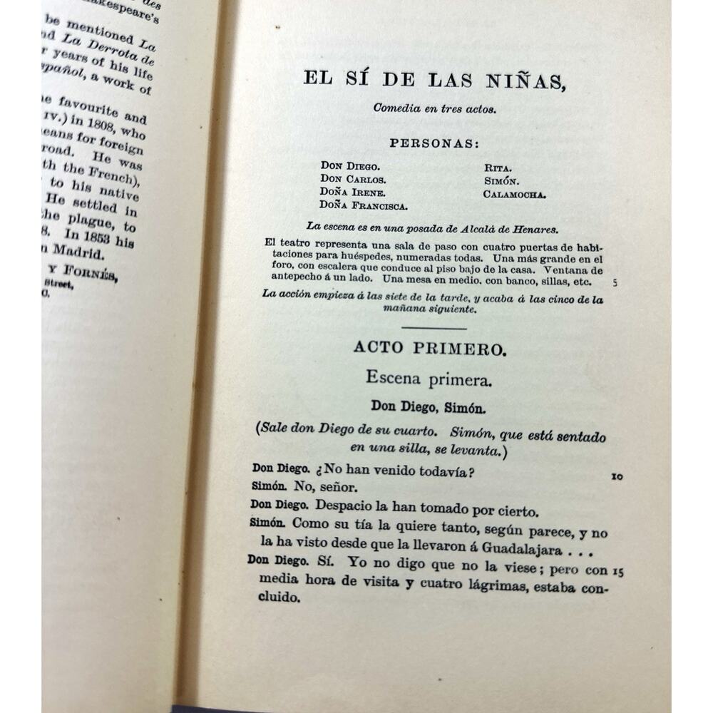 El Sí de las Niñas (1906) Moratín • Appleton • Spanish Play w/ Notes & Vocab - Picture 10 of 10